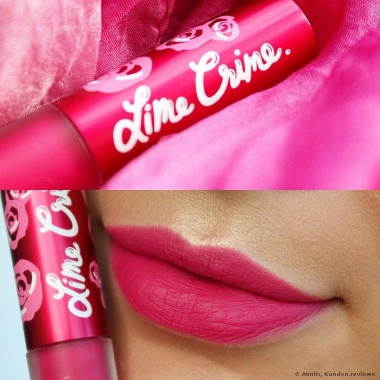 Lime Crime Pink Velvet Lippenstift