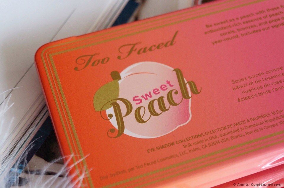 Too Faced Sweet Peach Eye Shadow Collection Lidschatten Foto