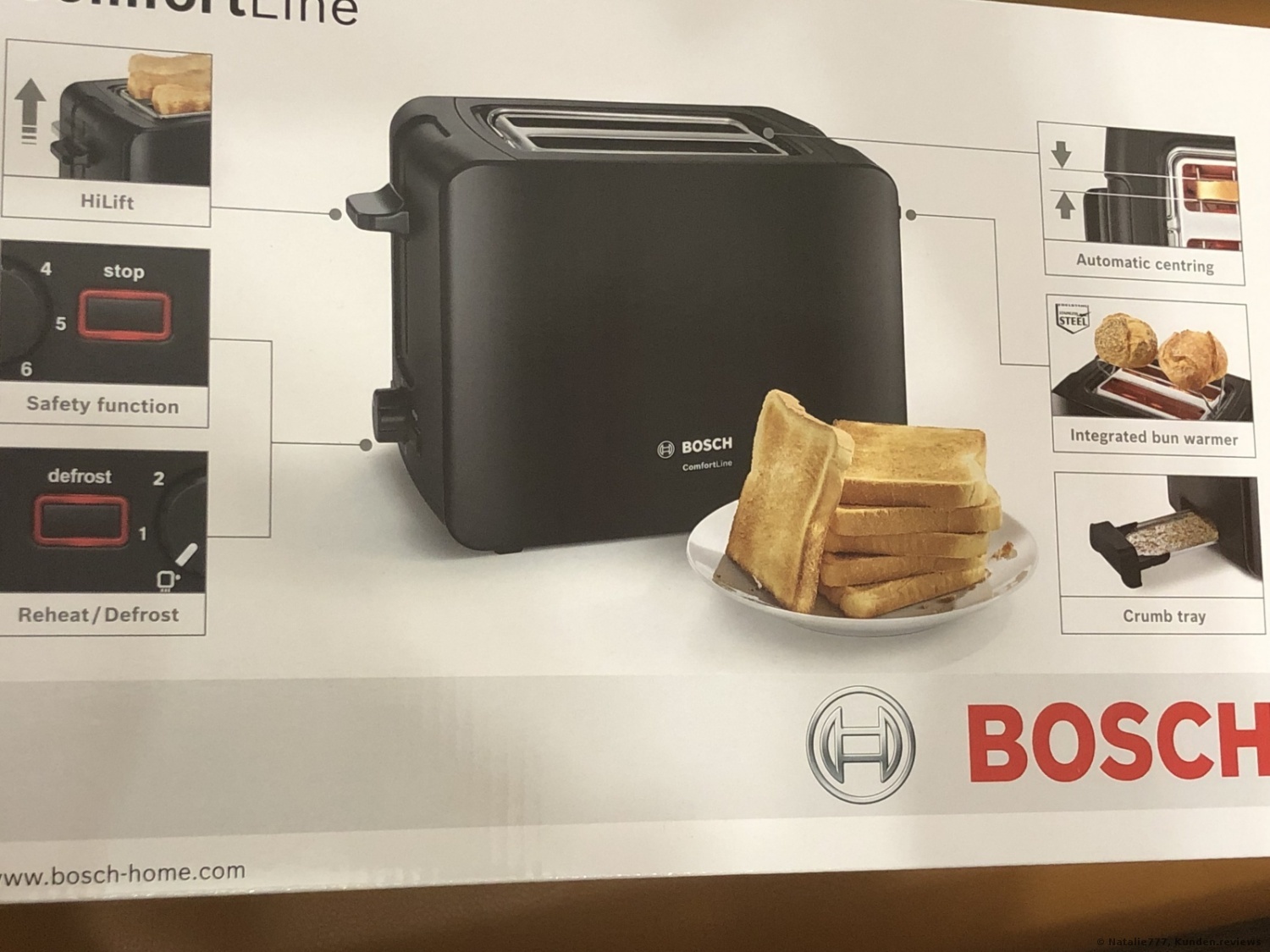 Bosch ComfortLine TAT6A113 Toaster