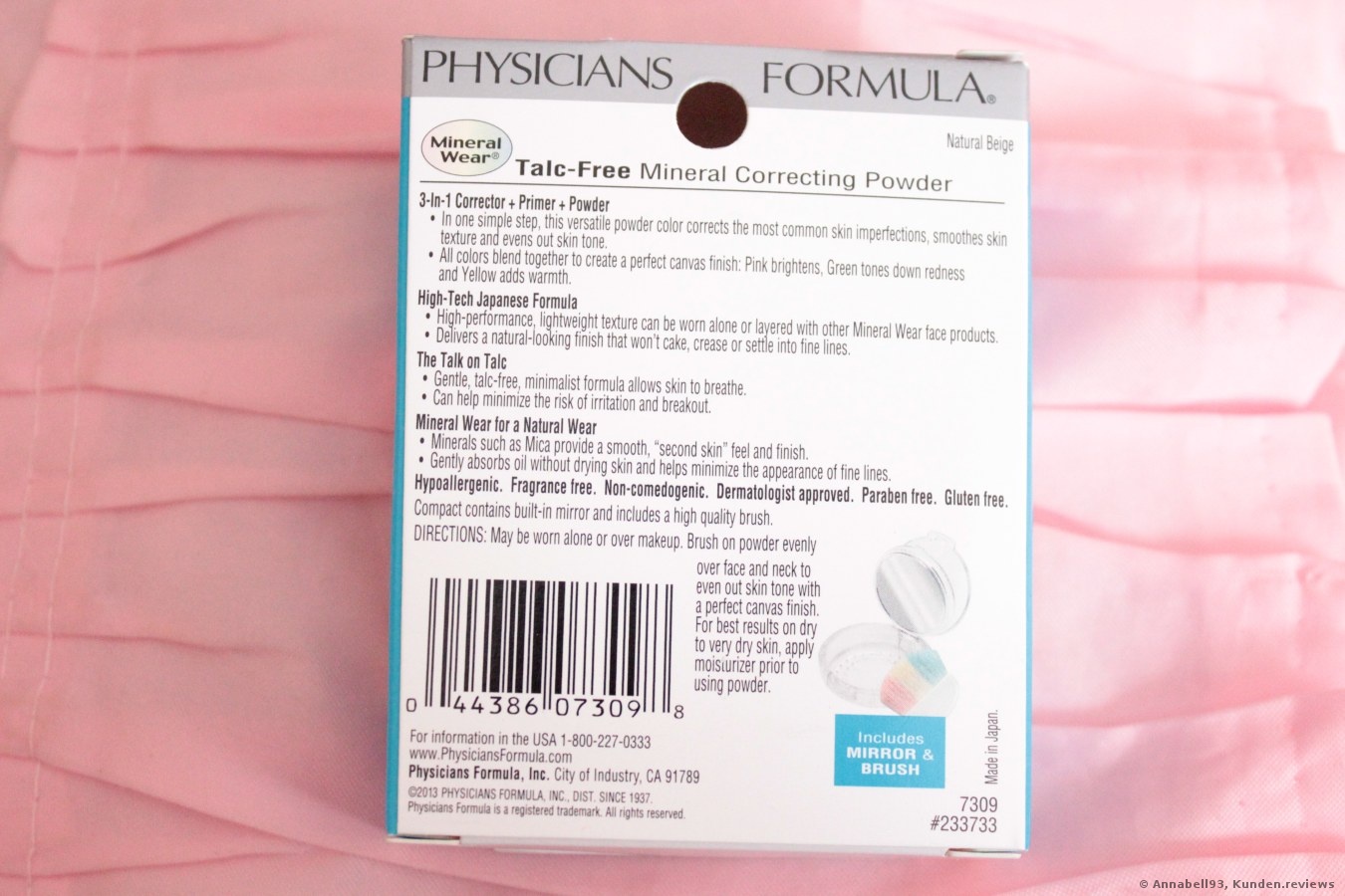 Physician's Formula Mineral Wear Talc-Free Correcting Puder Foto