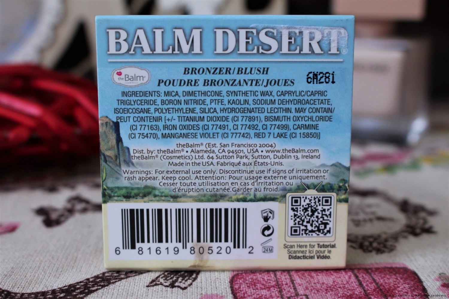 The Balm Balm Desert Bronzer/Blush Foto