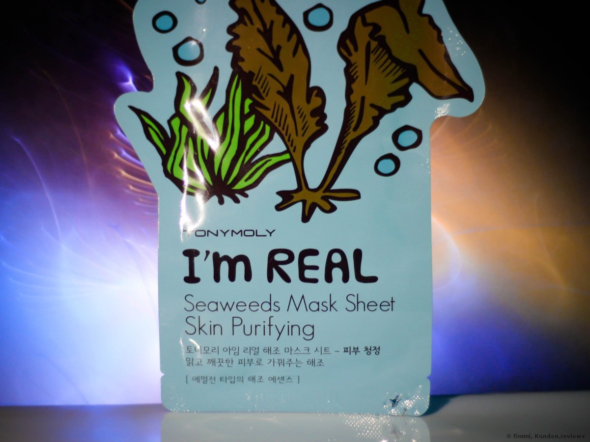 Tonymoly I`m REAL Seaweeds Mask Sheet Skin Purifying Tuchmaske  Gesichtsmaske Foto