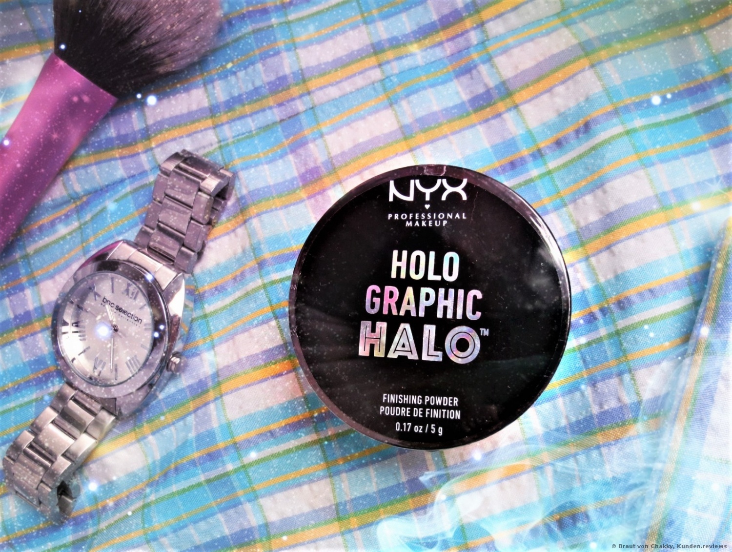 NYX Holographic Halo Finishing Powder Puder Foto
