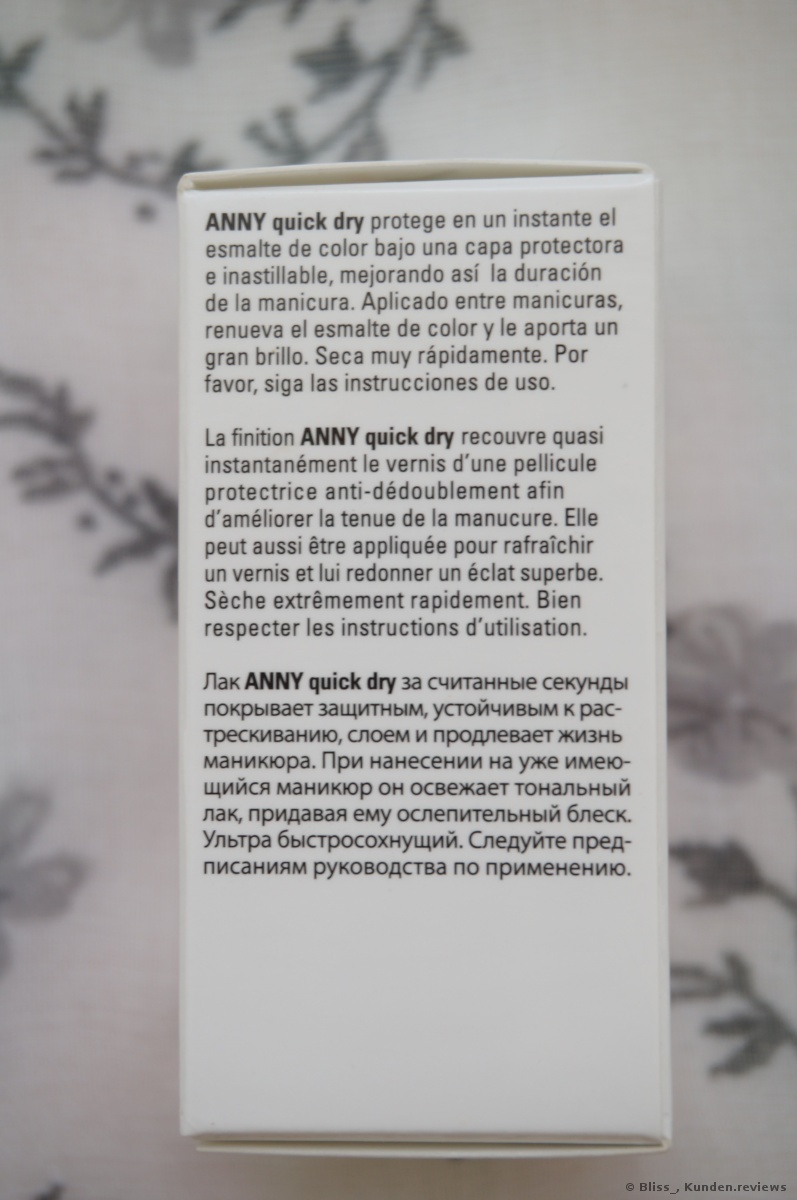 Anny Quick Dry Nagelüberlack