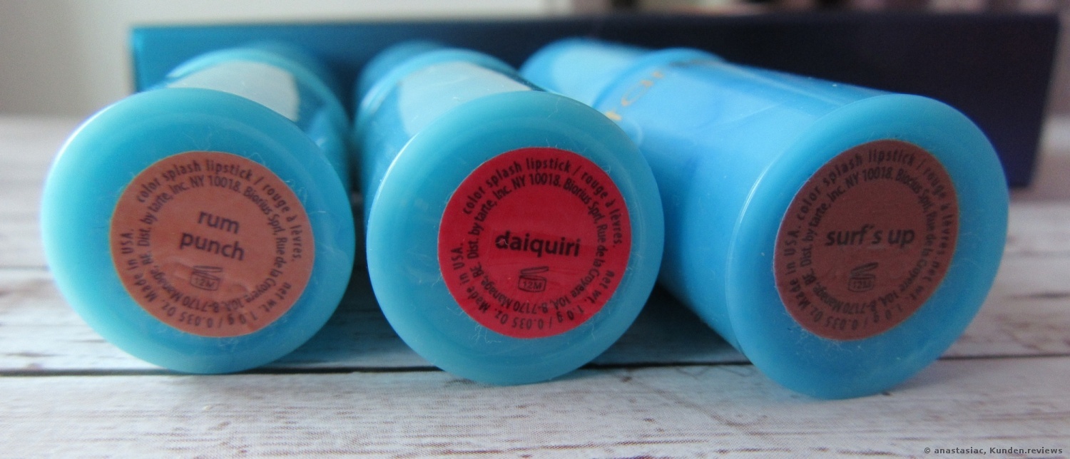 Tarte Color Splash Hydrating Lippenstift Foto