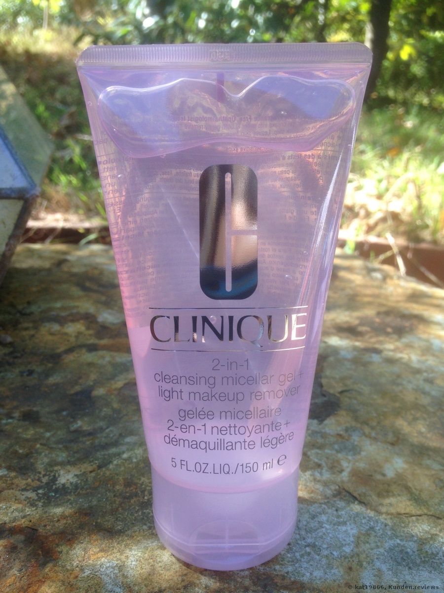 CLINIQUE 2-in-1 Cleansing Micellar Gel & Light Makeup Remover Make-up Entferner Foto