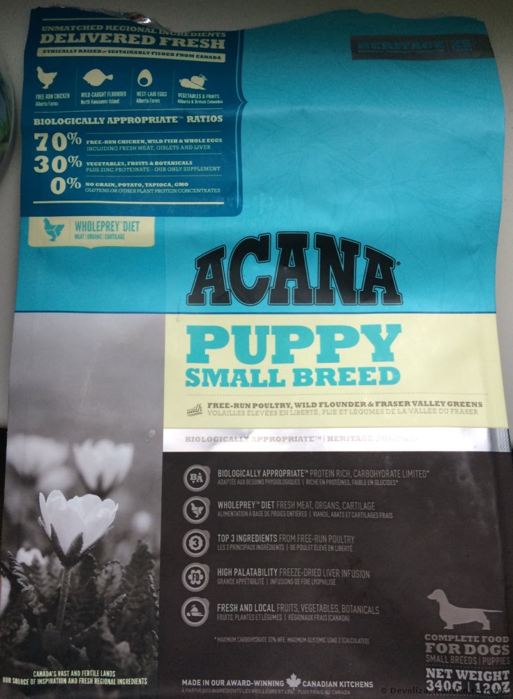 Acana Puppy Small Breed Hundefutter Foto