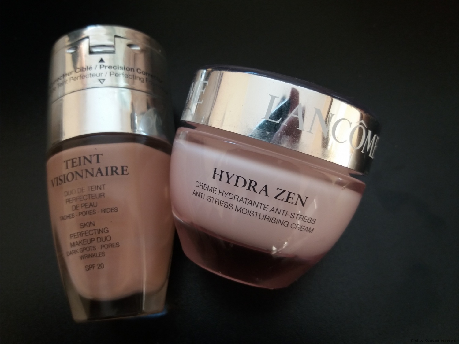 Lancôme Teint Visionnaire Foundation + Hydra Zen Antistress Creme