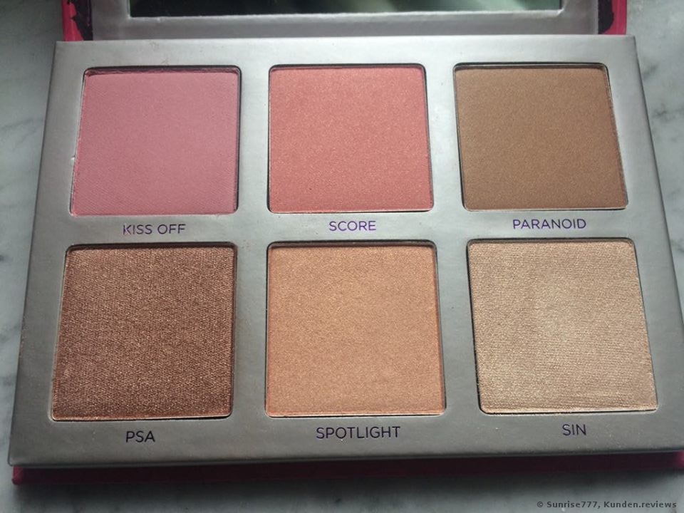 Urban Decay SIN AFTERGLOW - Highlighter + Blush Palette