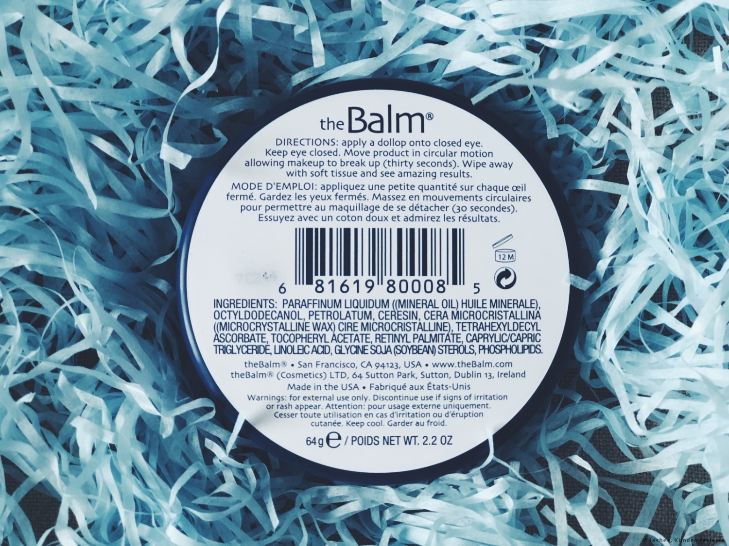 TheBalm Balms Away Eye Makeup Remover Make-up Entferner Foto